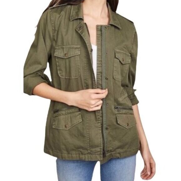 Lily Aldridge x Velvet Utility Jacket - Olive Green - Size Small - Picture 1 of 4